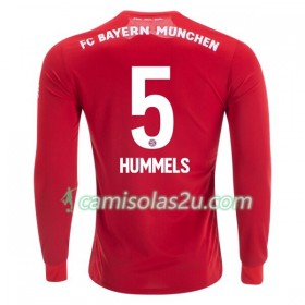 Camisolas de Futebol FC Bayern München Mats Hummels 5 Equipamento Principal 2019/20 Manga Comprida